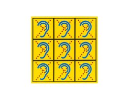 Limited Hearing Reflecterend Stickervel – 9 stickers per vel, goed zichtbaar